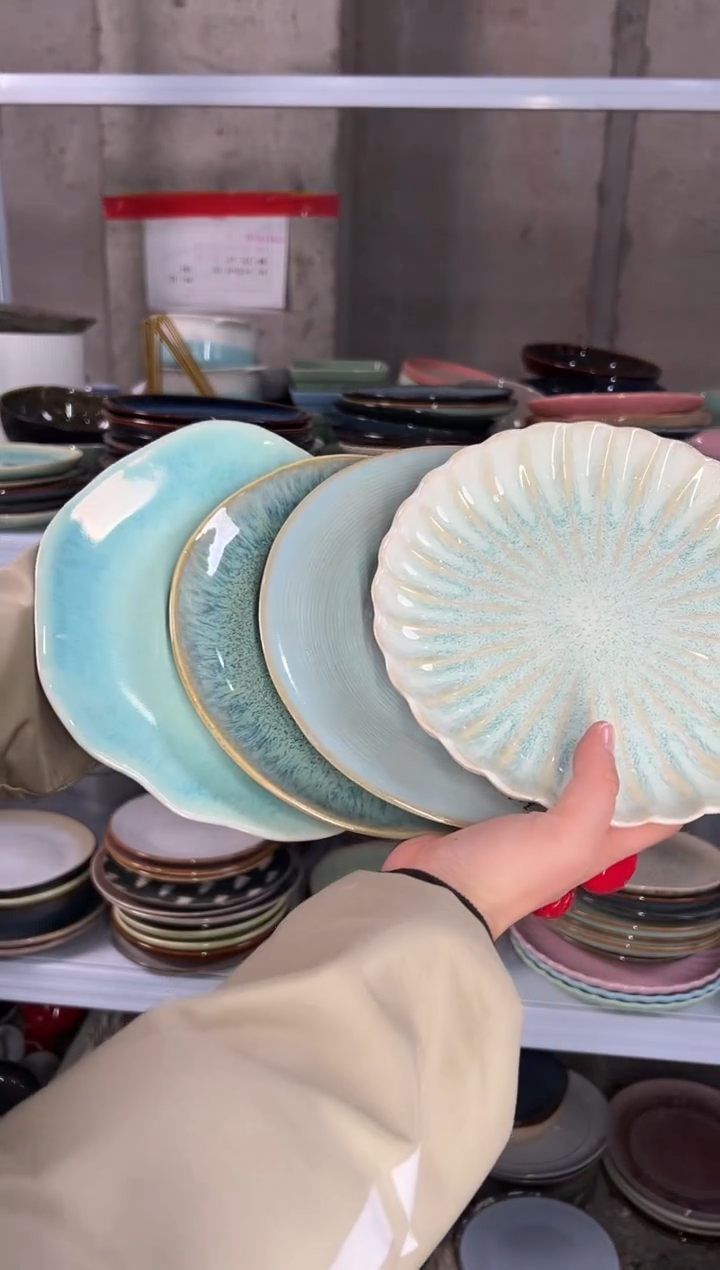 陶瓷外贸尾货瑕疵满20包邮X4 小盘组合