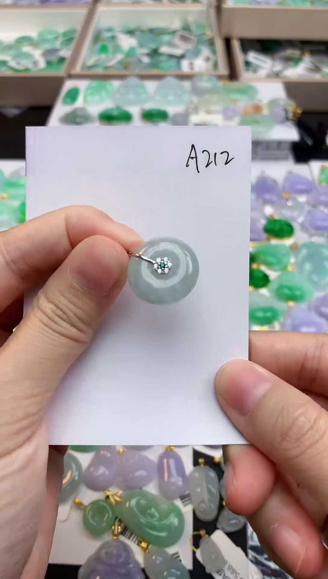 颈饰未镶嵌翡翠天然缅甸A货翡翠