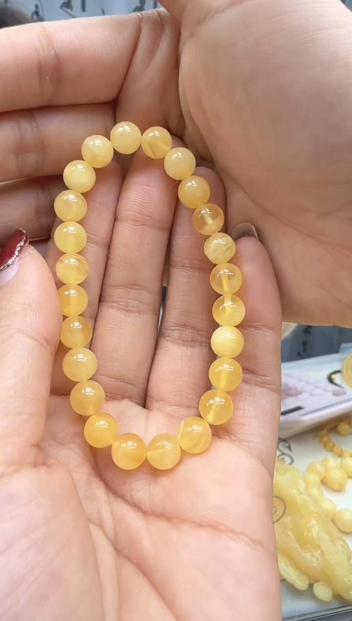 【闪购商品】琥珀裸石未镶嵌手串