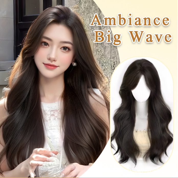 ⟦清凉一夏⟧假发片隐形中分八字型假发片羊毛卷仿真发片1 