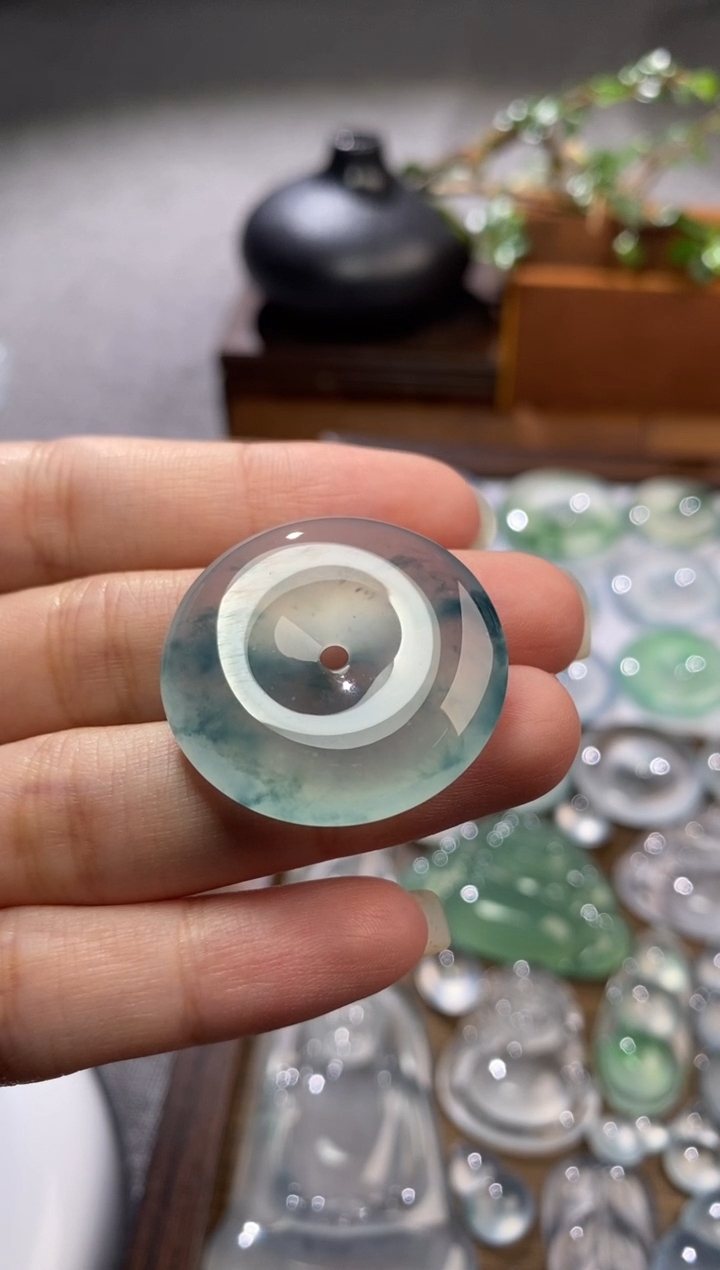 吊坠(不含链)未镶嵌翡翠扣子