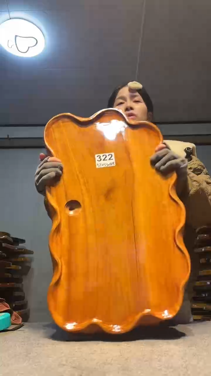 实木原木茶盘 一物一拍(不含配件）