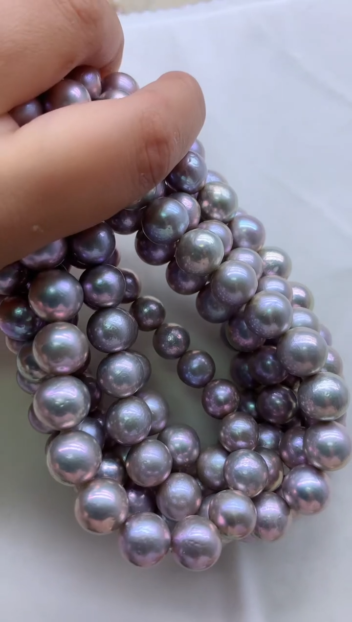 【闪购商品】淡水珍珠项链银S925镶嵌多发其一