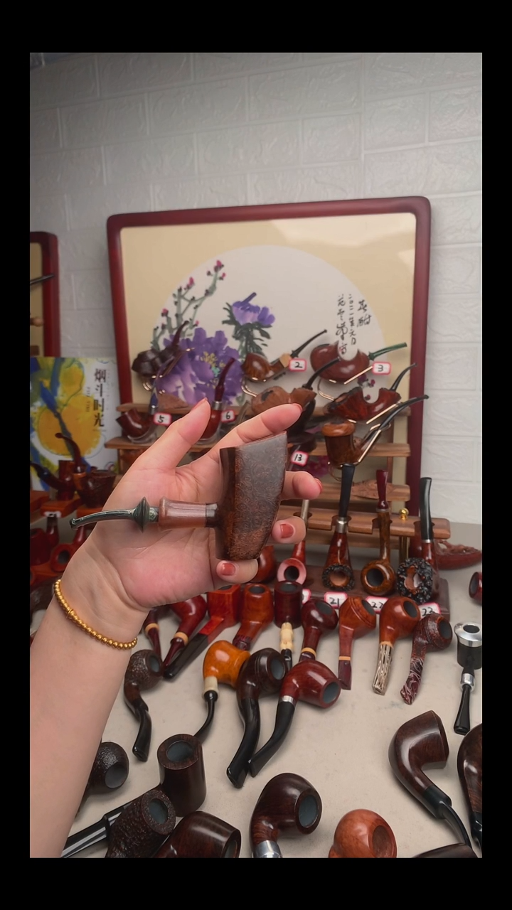 石楠木烟斗手工打磨