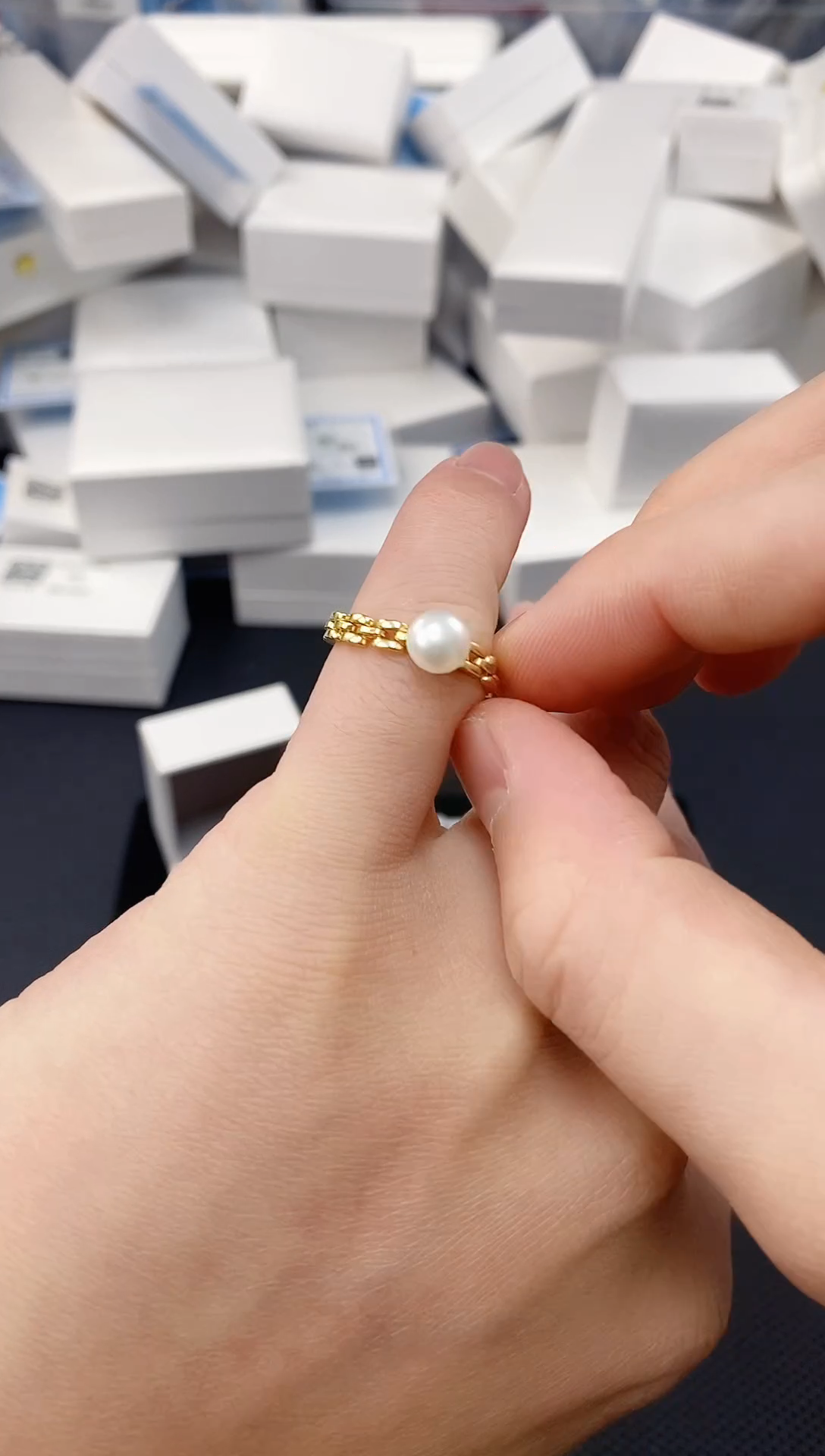 未镶嵌耳饰淡水珍珠JZ1023