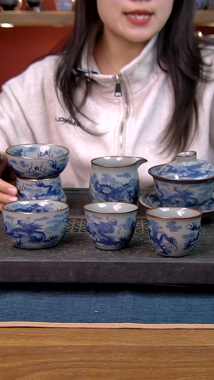 简装家用款6件套 老陶泥开片纹陶瓷茶具