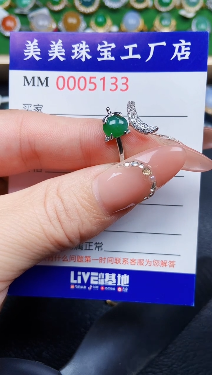 【闪购商品】翡翠颈饰银S925镶嵌5133