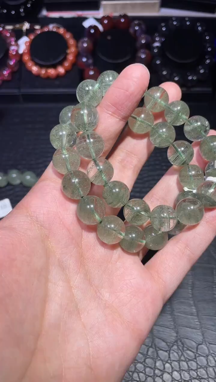【闪购商品】水晶手链未镶嵌绿幽灵单圈A13（多样性发其一）