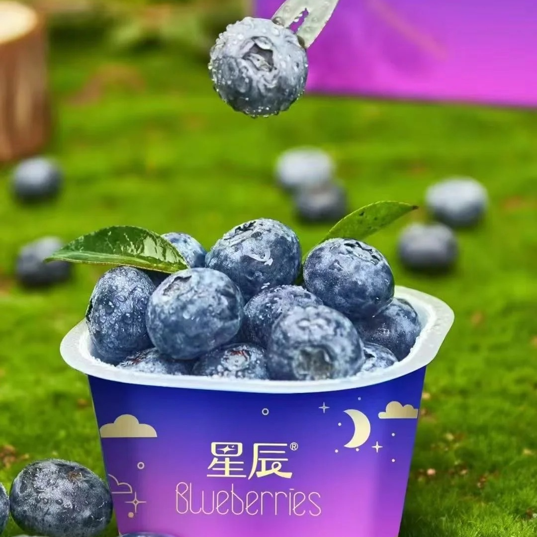 新到星辰蓝莓杯  脆硬甜  花青素满满云南省