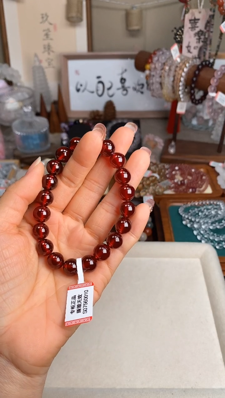 【闪购商品】石榴石手串未镶嵌10m石榴石