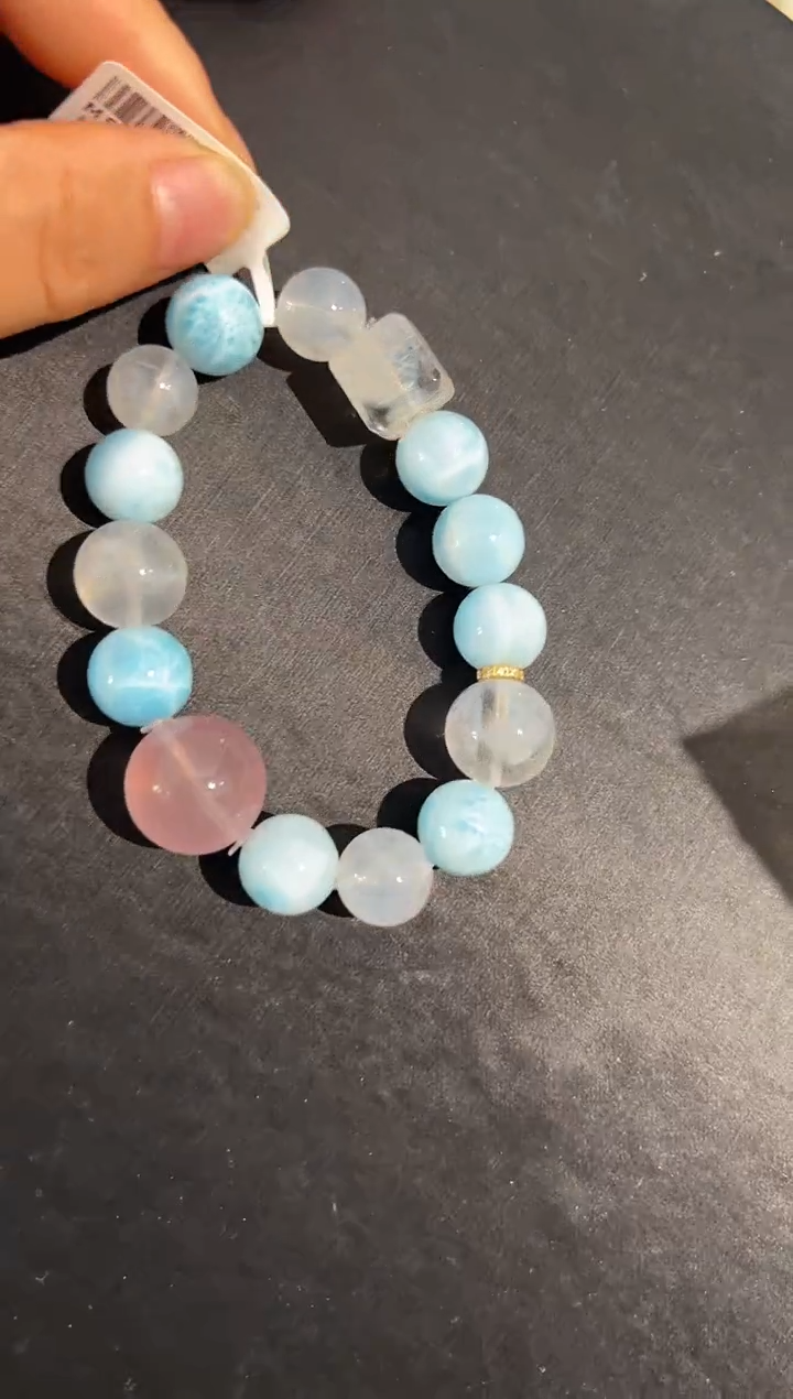 未镶嵌针钠钙石（海纹石）手串海纹石幻梦手串 M57271 
