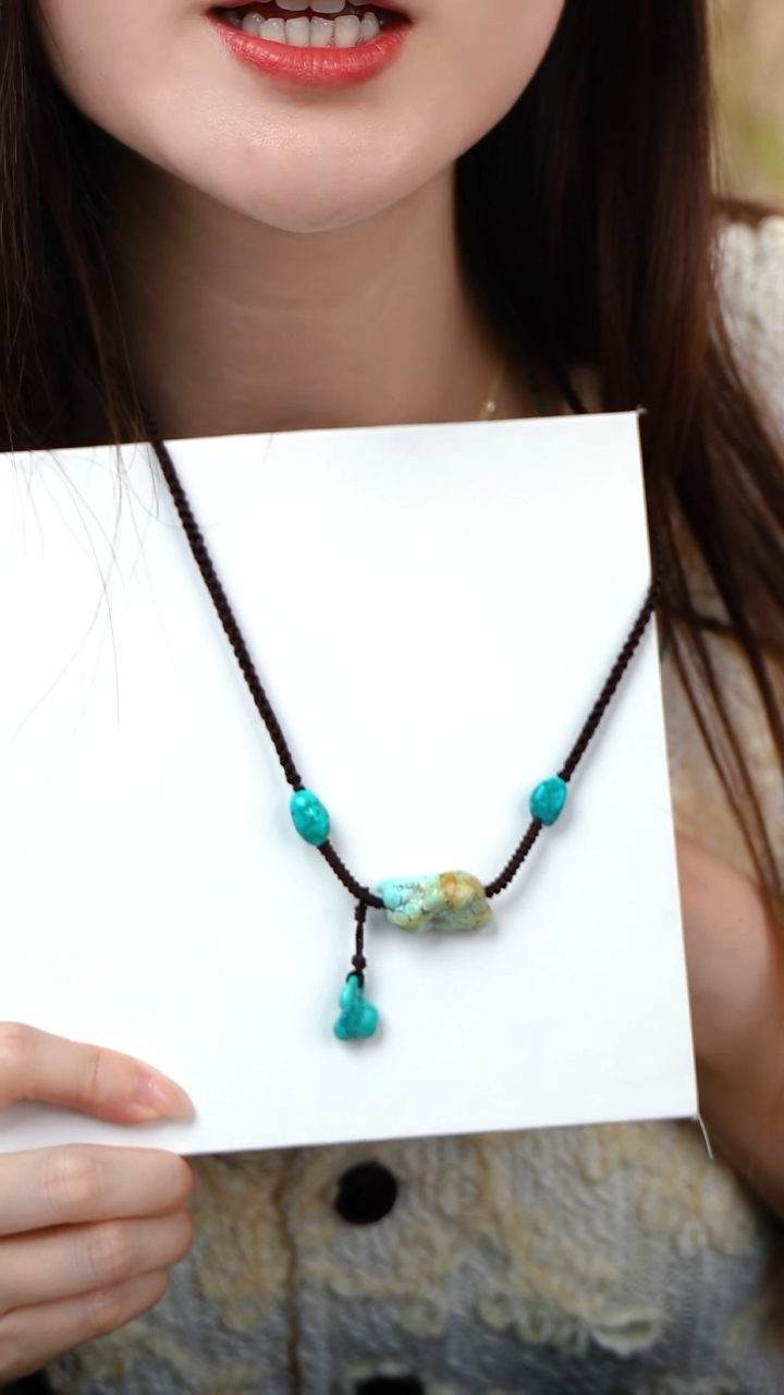 绿松石未镶嵌随型项链