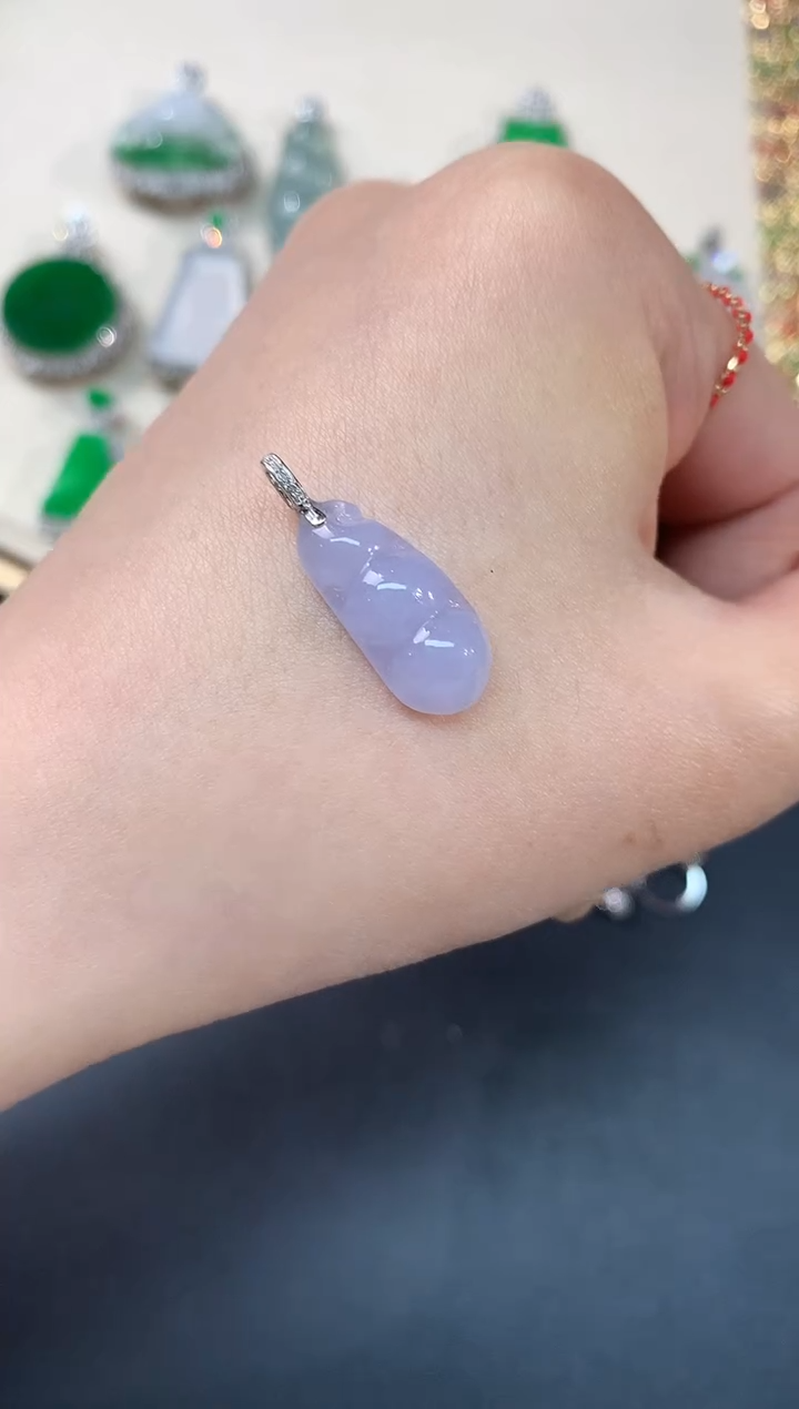 【闪购商品】翡翠吊坠(不含链)18K金镶嵌A259|980