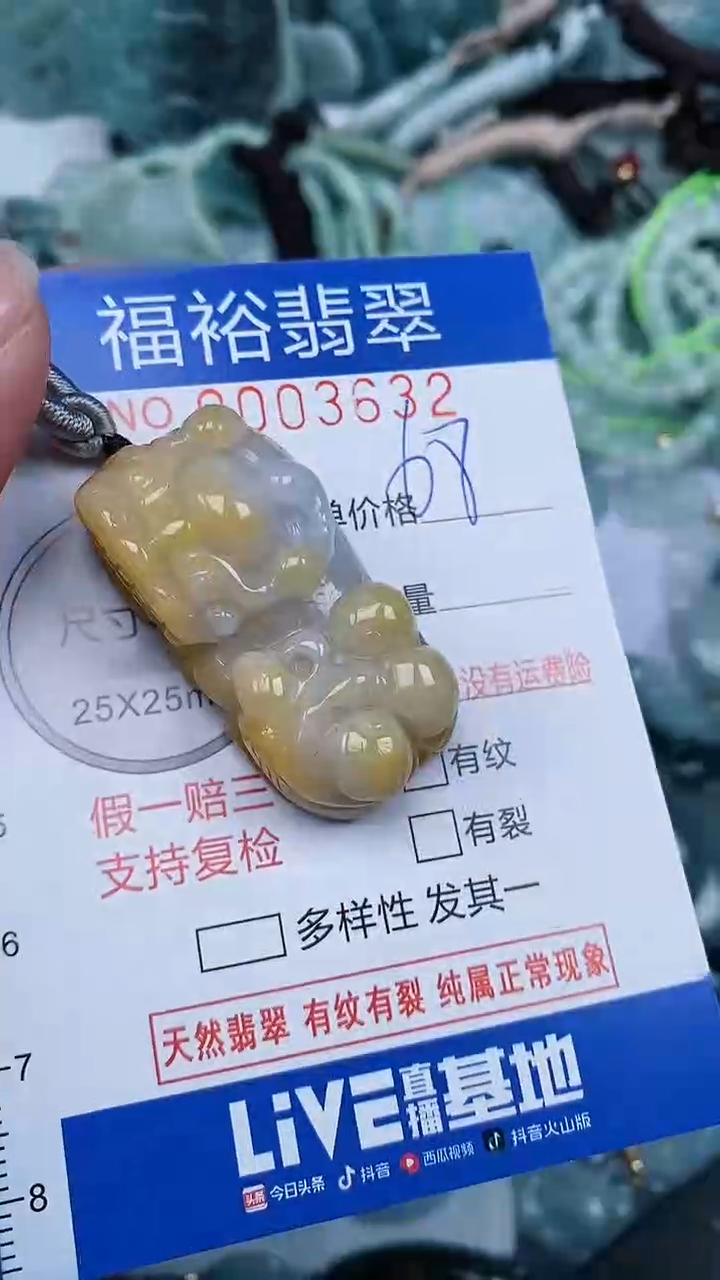 【闪购商品】翡翠颈饰未镶嵌...0003632
