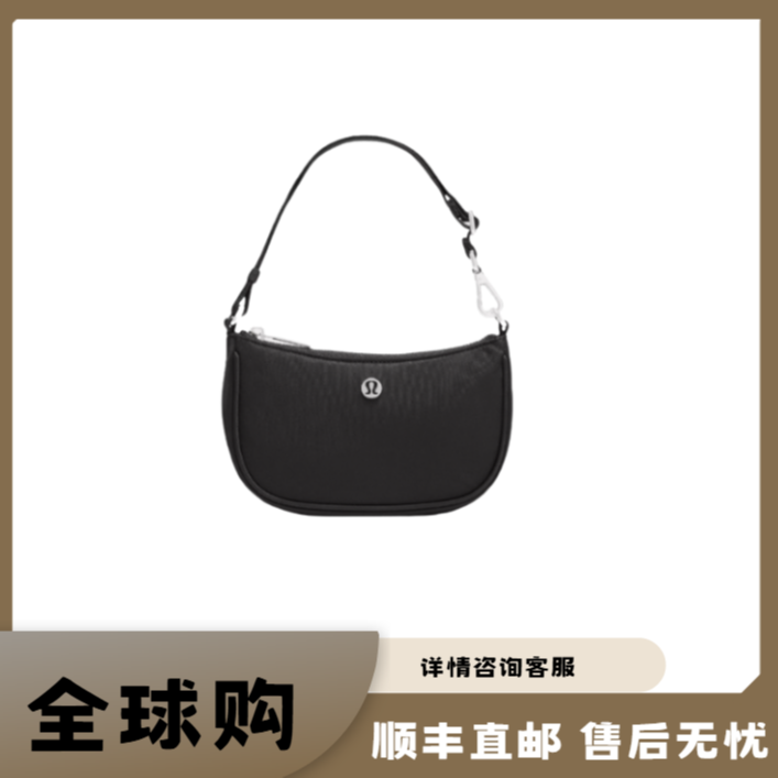lululemon/露露乐蒙1L可调节  手提单肩包 迷你 女款 白色/黑色