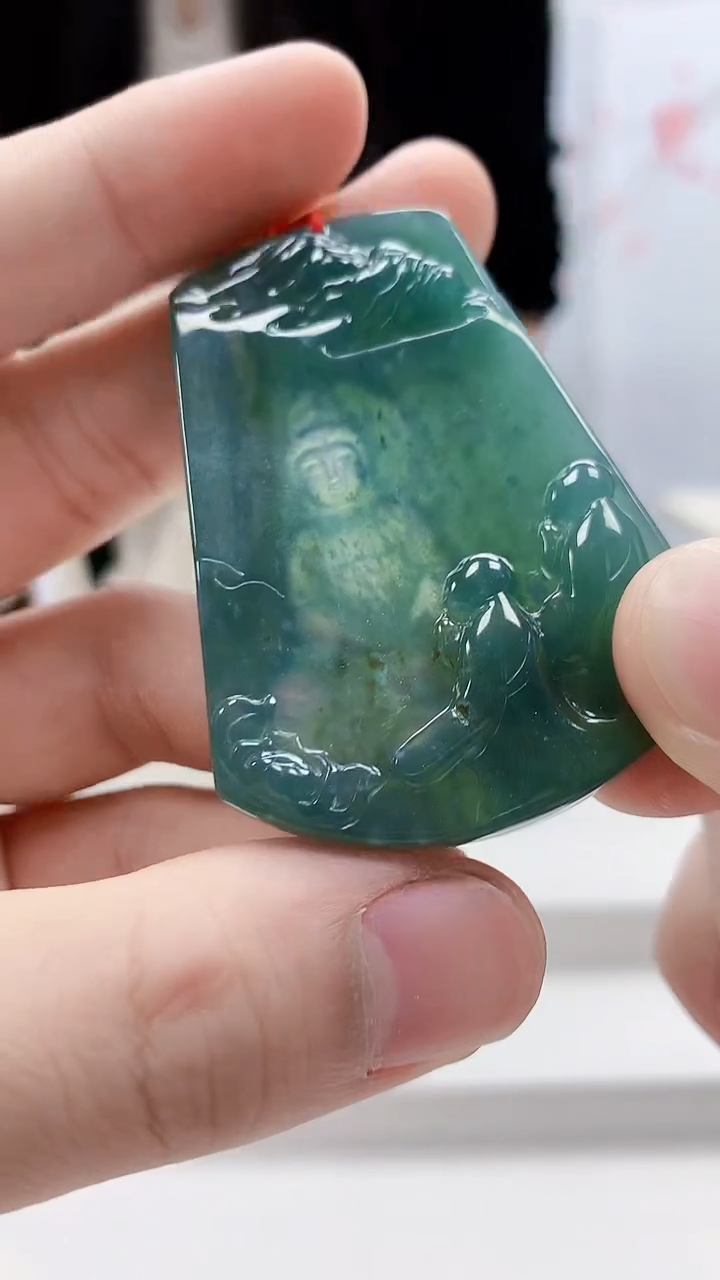 未镶嵌定制翡翠4812bb-毛货挂件28