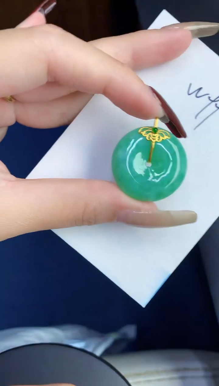 【闪购商品】翡翠颈饰18K金镶嵌00000000001