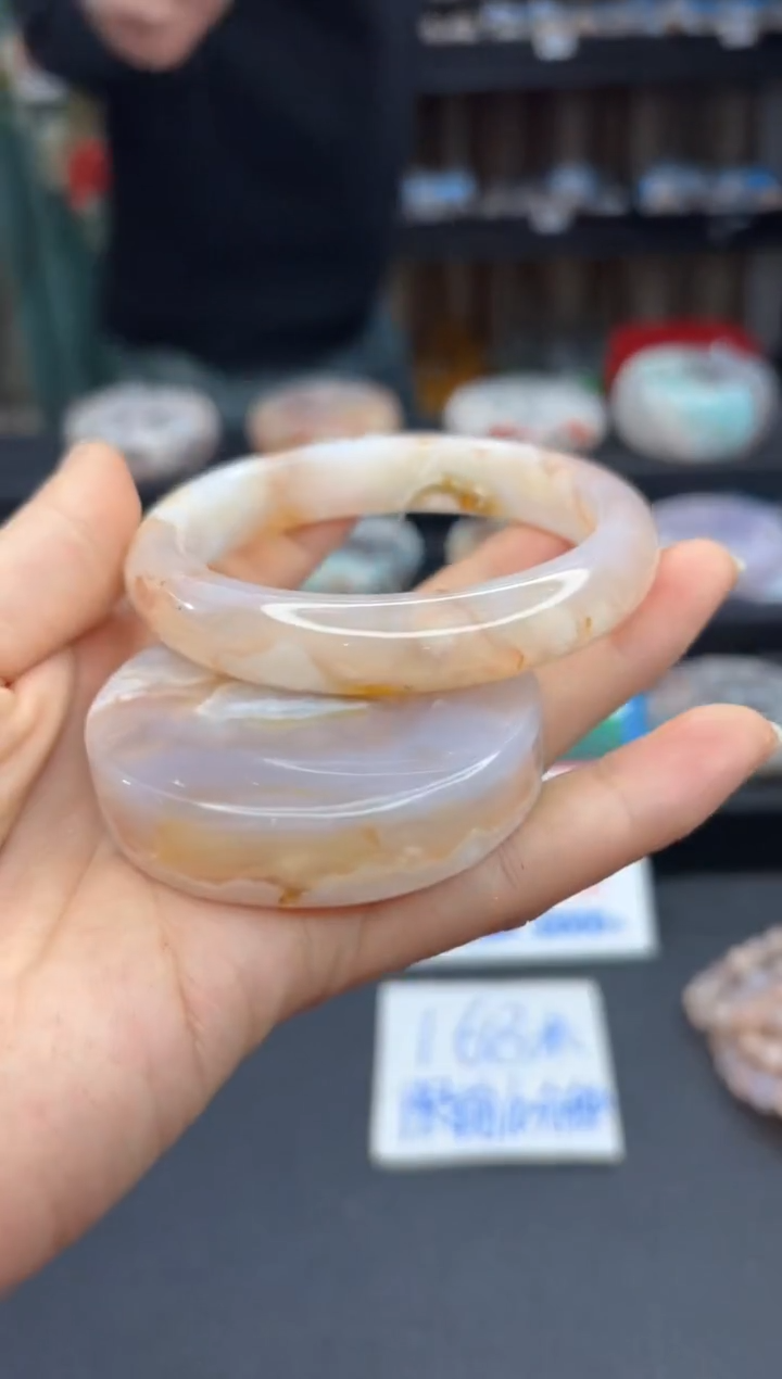 【闪购商品】石英质玉手镯未镶嵌2024（58圈赠送镯心）