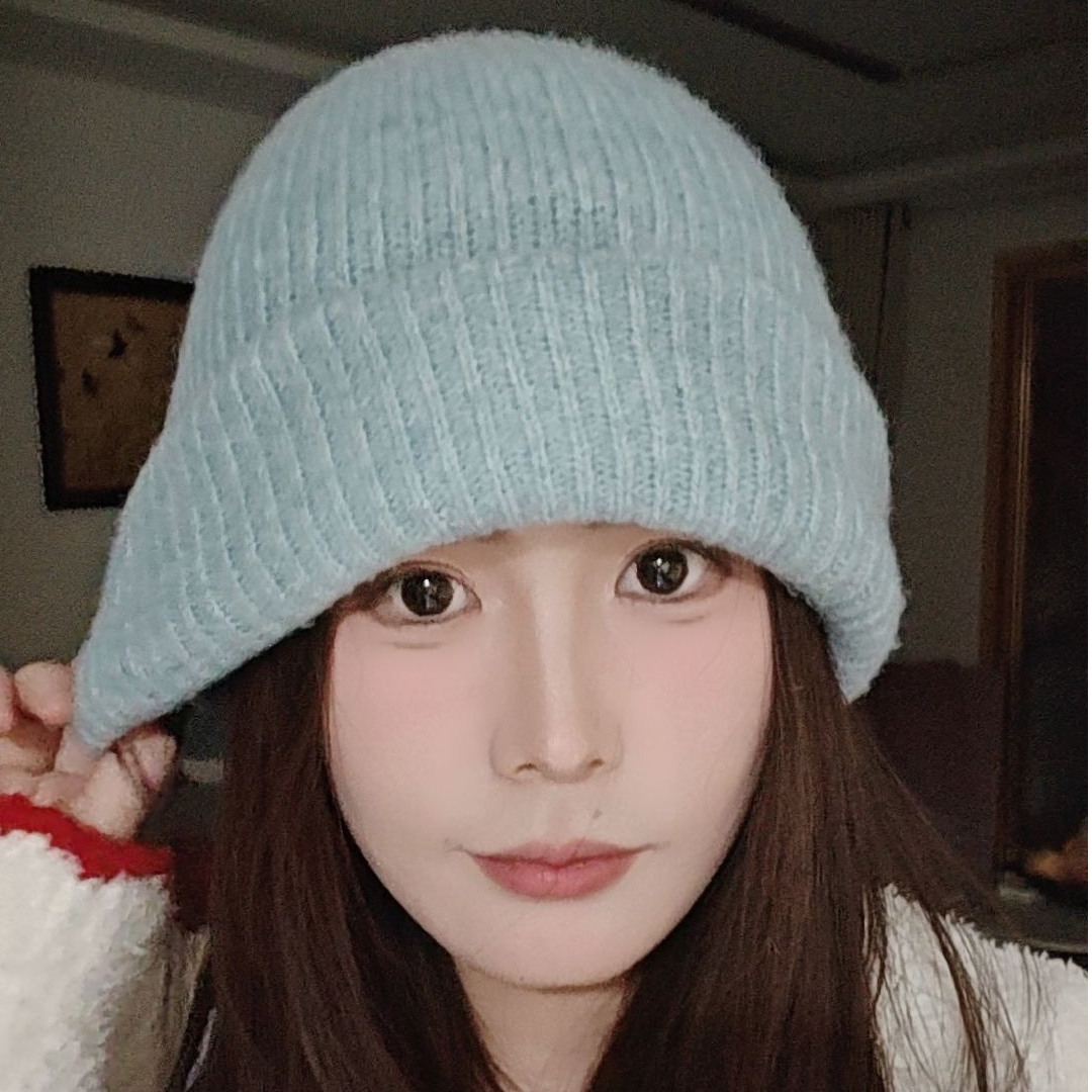 针织帽女冬季双层加厚含羊毛冷帽百搭显脸小护耳帽