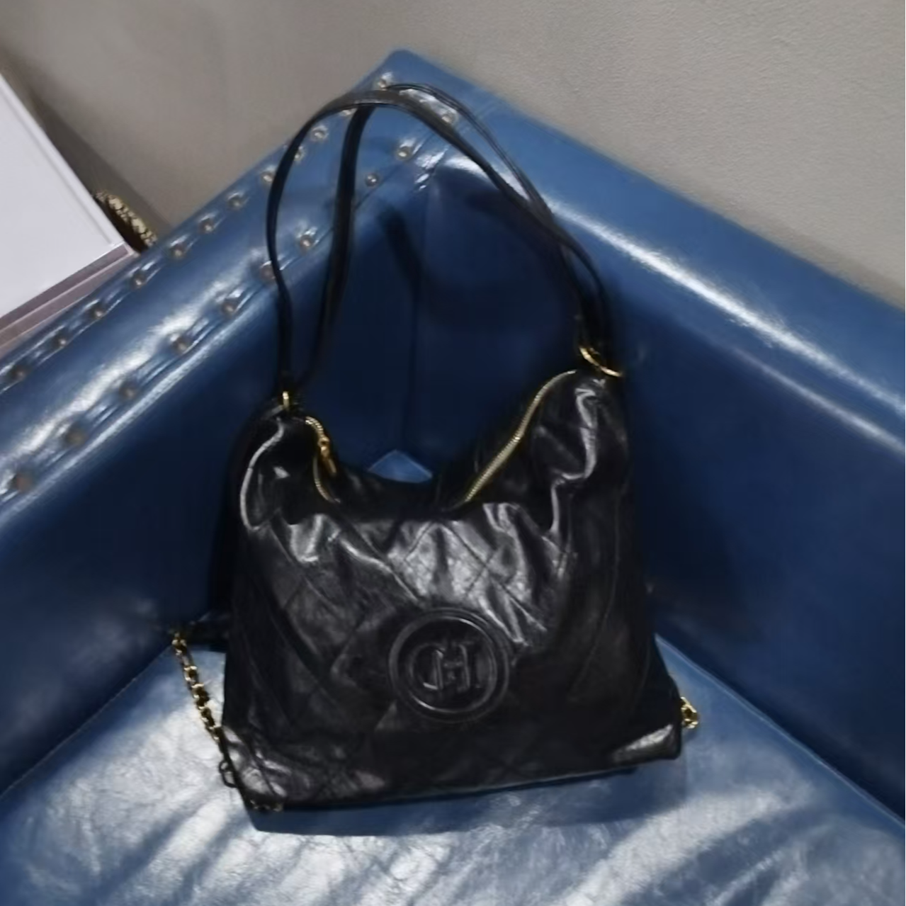 【长30高28宽10】新款高级感时尚百搭单肩腋下包女包 黑色9911