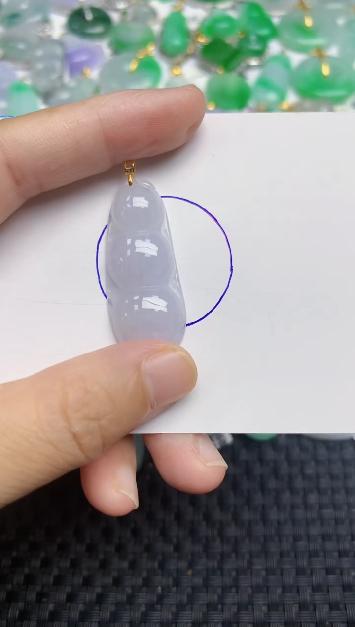 颈饰未镶嵌翡翠天然缅甸A货翡翠百元以上9元证书费自理