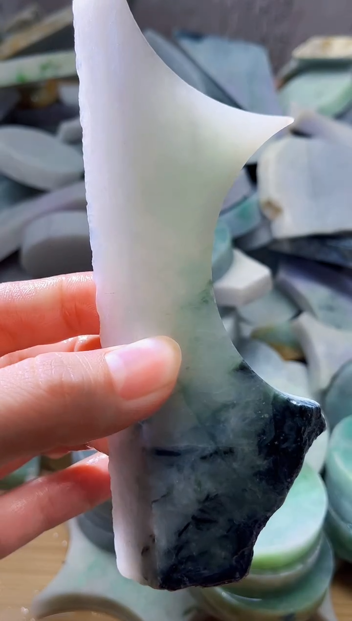 裸石翡翠天然翡翠A货古 南 458