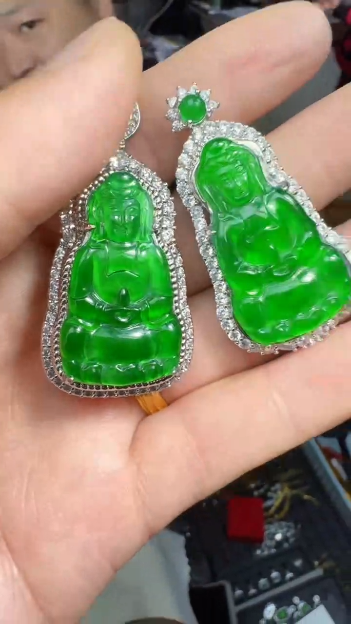 【闪购商品】定制翡翠未镶嵌观音多样性发其一