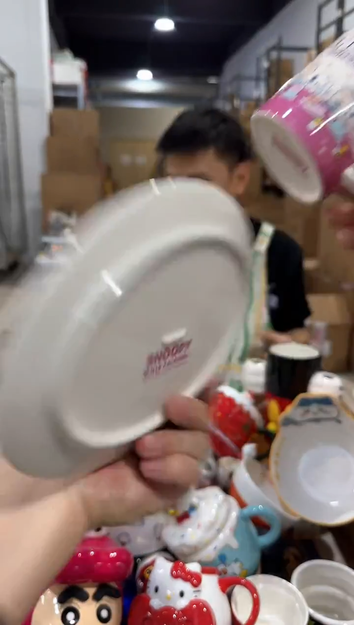 瓷片史努比一杯一碟