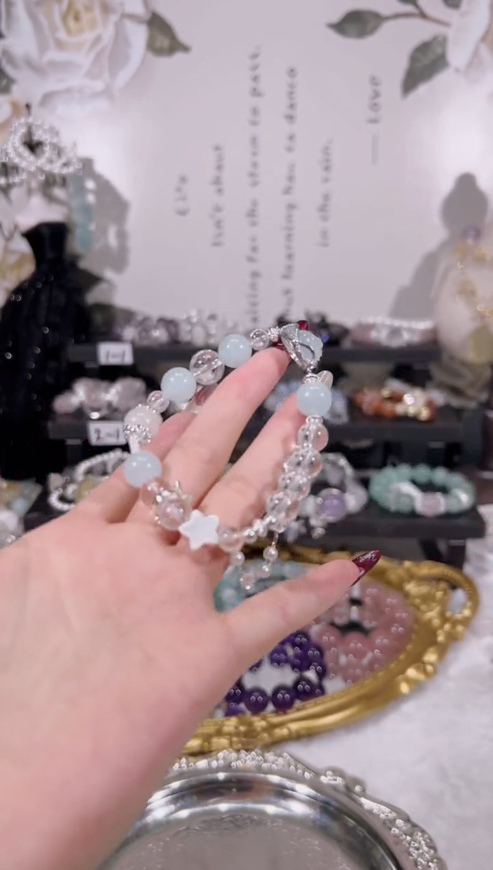 【闪购商品】水晶手链未镶嵌天然水晶默认微瑕，多样性发货发其一