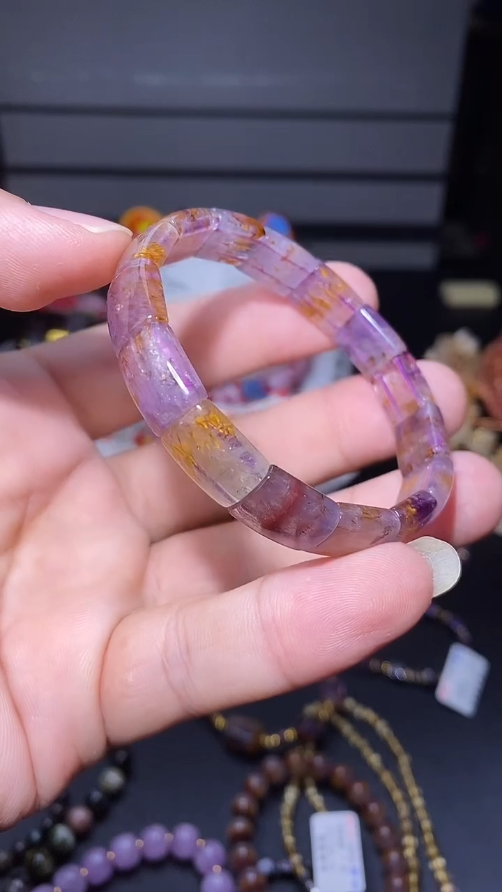 水晶珠宝半成品未镶嵌极光镯牌