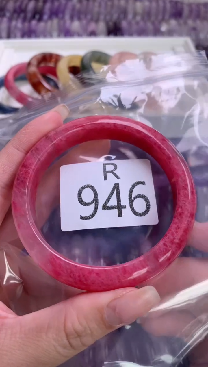 水晶珠宝半成品未镶嵌玲**飘水晶手镯946-56