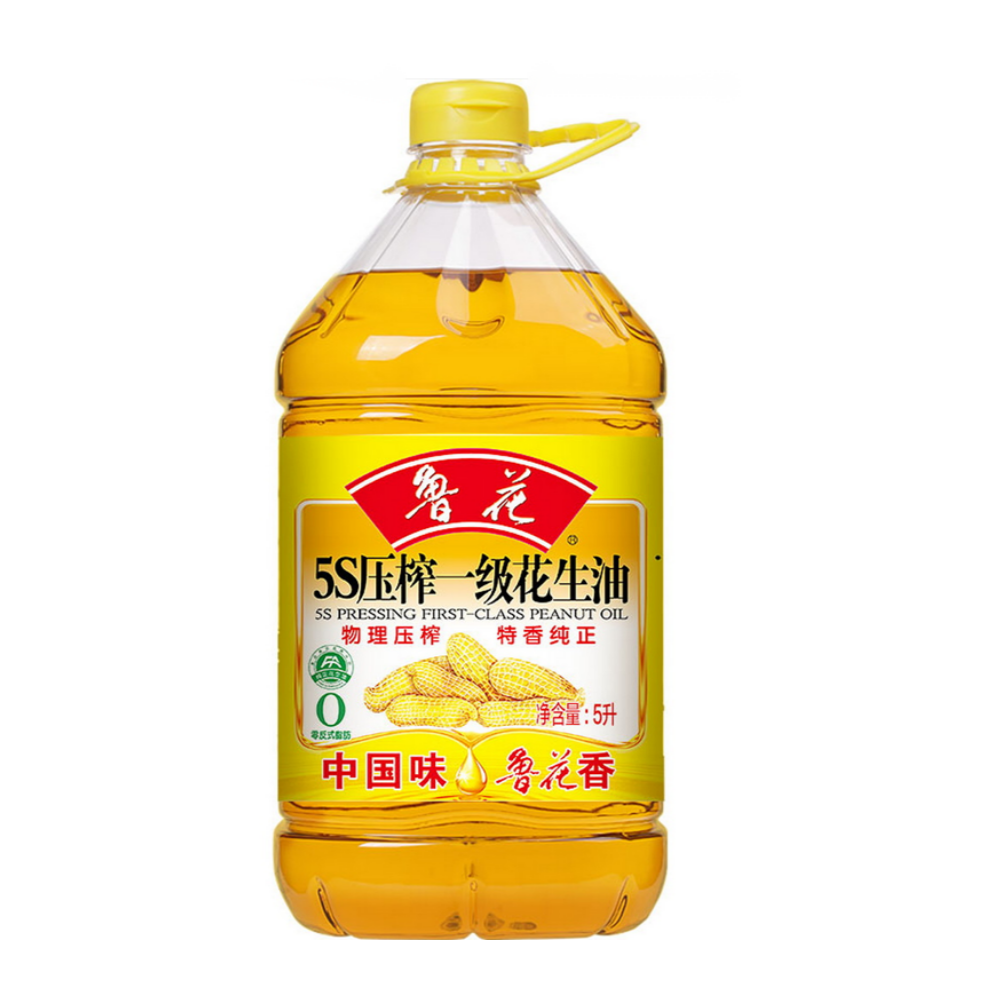鲁花 5S压榨 一级 花生油 5L
