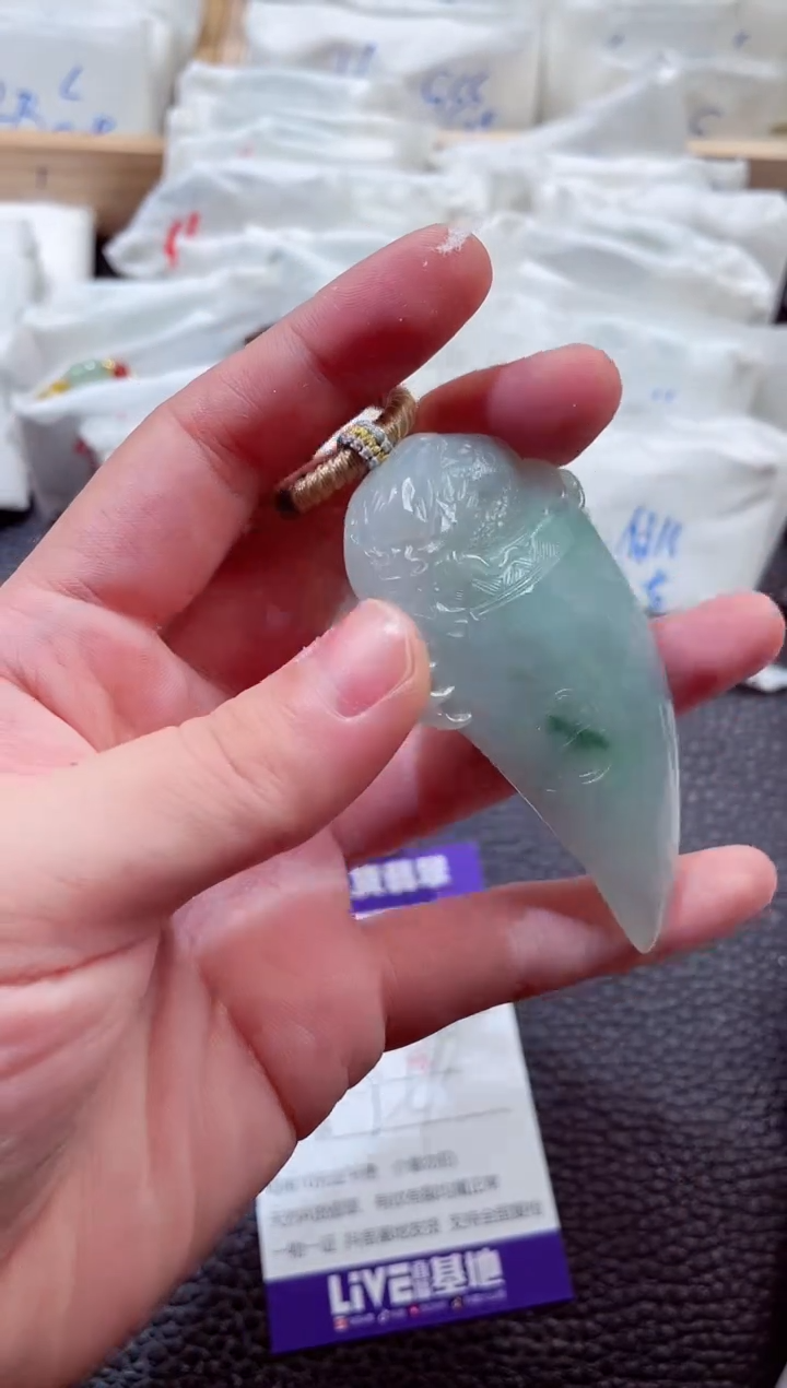 翡翠未镶嵌颈饰00002216