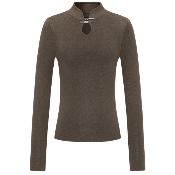 【粉丝专属】时尚长袖气质设计感百搭套头毛针织衫Y733306721