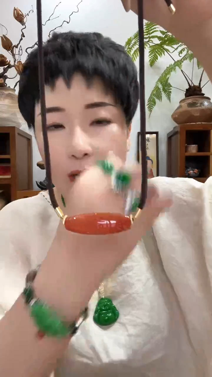 翡翠未镶嵌颈饰425