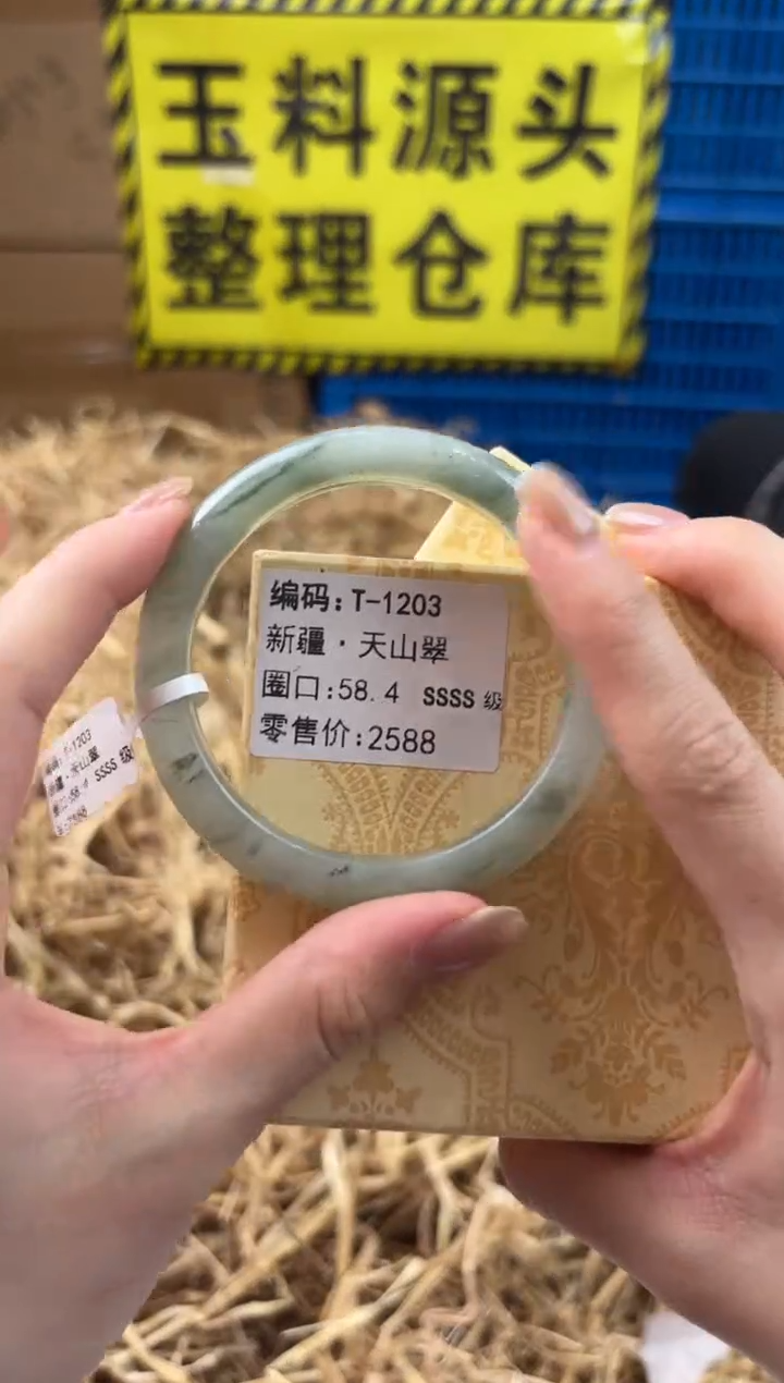 未镶嵌手镯石英质玉T-1203