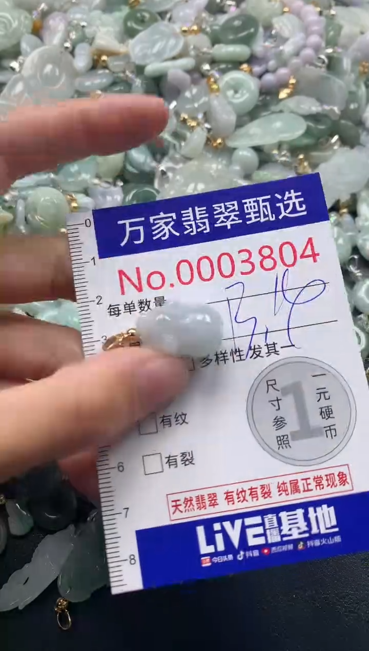 吊坠(不含链)未镶嵌翡翠3804