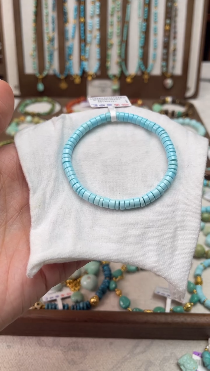 未镶嵌绿松石手链79