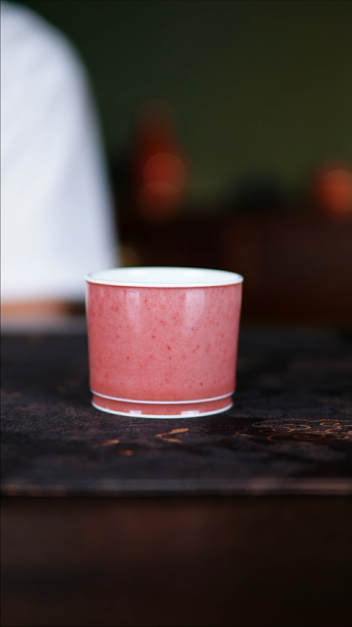 杯子景德镇纯手工陶瓷豇豆红