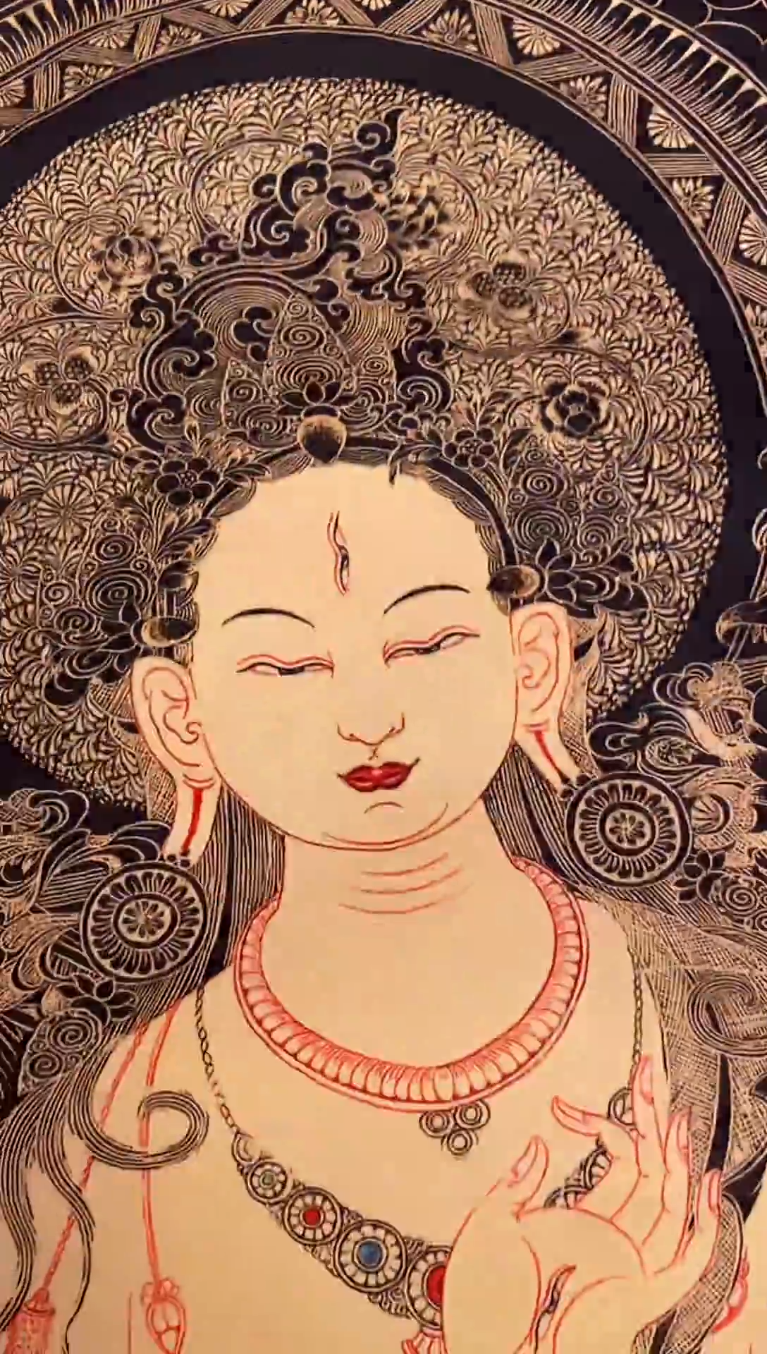 装裱画精美唐卡tk16003