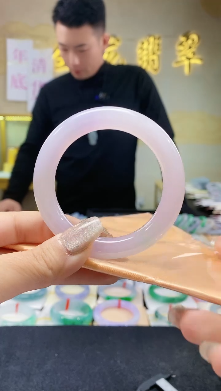 【闪购商品】翡翠手镯（圆镯）未镶嵌        棉