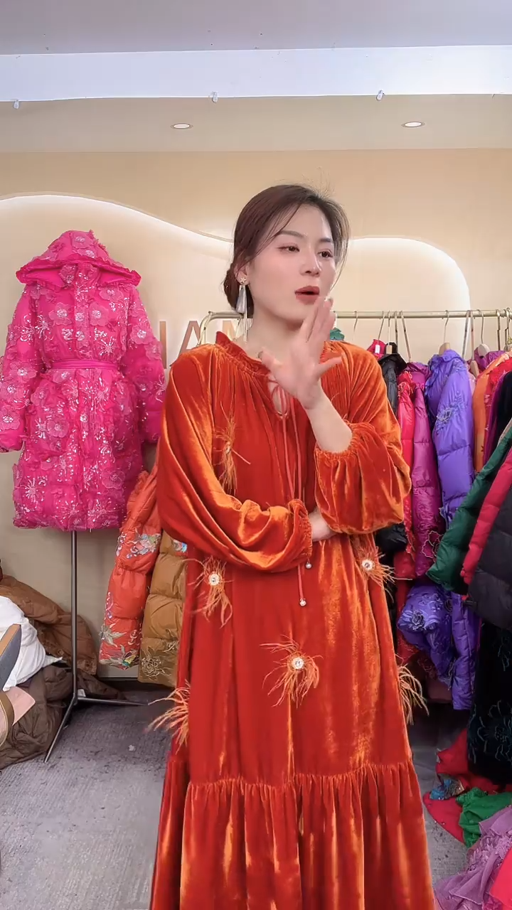 常规款丝绒特价福利199连衣裙