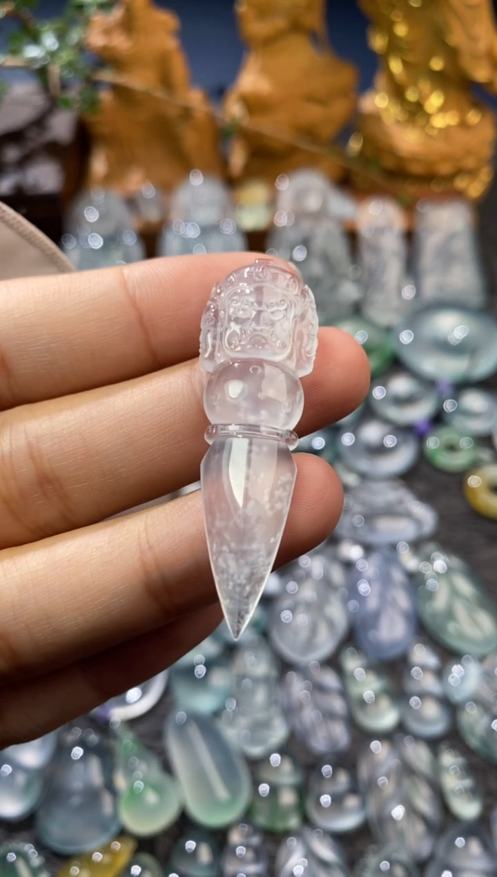 【闪购商品】定制翡翠未镶嵌金刚橛48.9*15.2*5.0