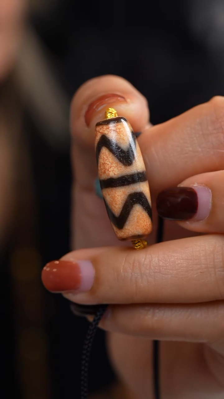 玛瑙/玉髓颈饰未镶嵌双牙牙锁骨链