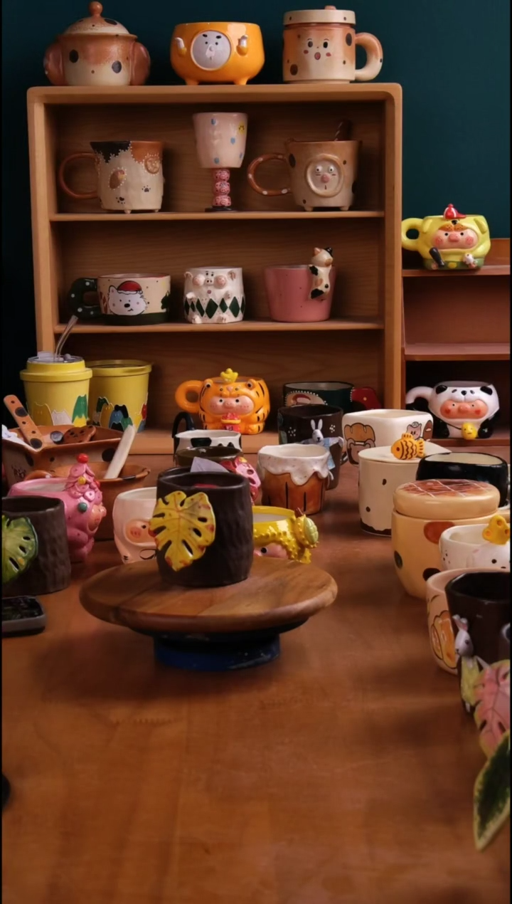 摆件陶景德镇原创手工陶瓷瑕疵14