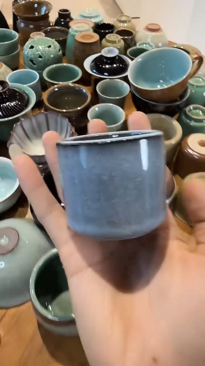 青瓷手工茶器不带礼盒包邮