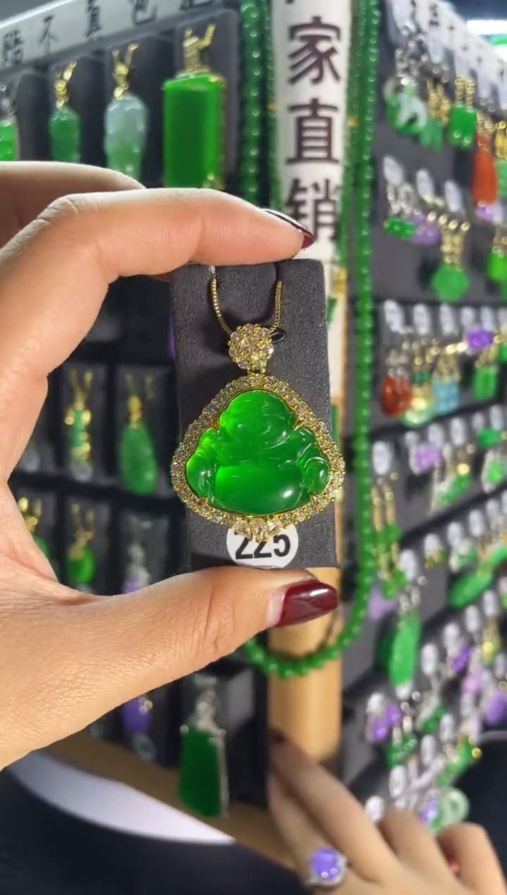 【闪购商品】翡翠耳饰银S925镶嵌225..