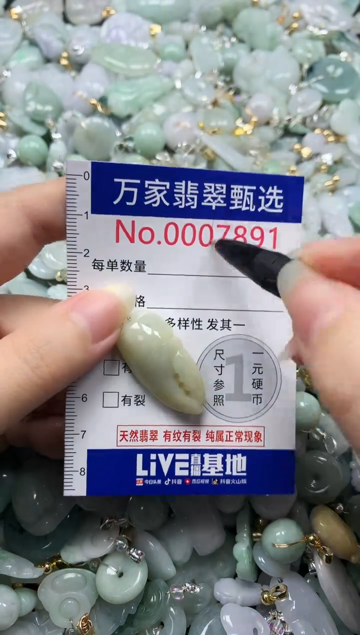 吊坠(不含链)未镶嵌翡翠7891