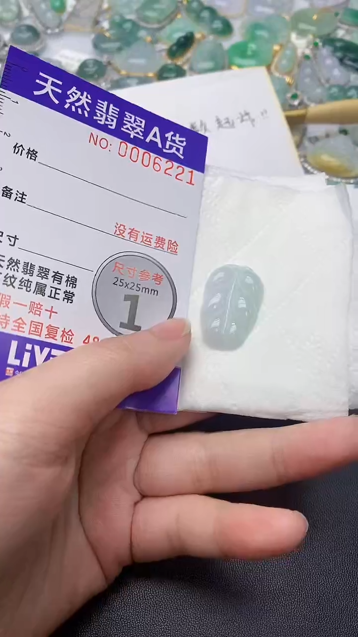 颈饰未镶嵌翡翠天然缅甸A货百元以上9元证书费自理