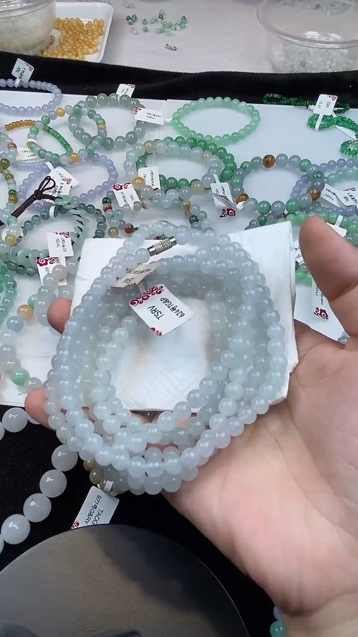 未镶嵌手链翡翠平*46共两条